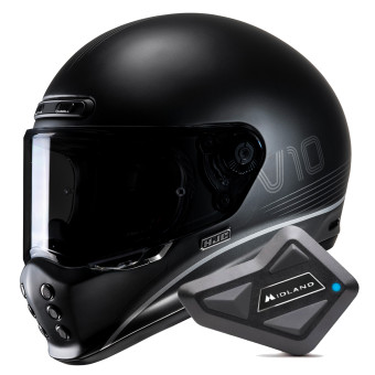 Casque Integral HJC V10 Tami MC5SF + Kit Bluetooth BT Mini
