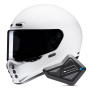 Casque Integral HJC V10 White + Kit Bluetooth BT Mini