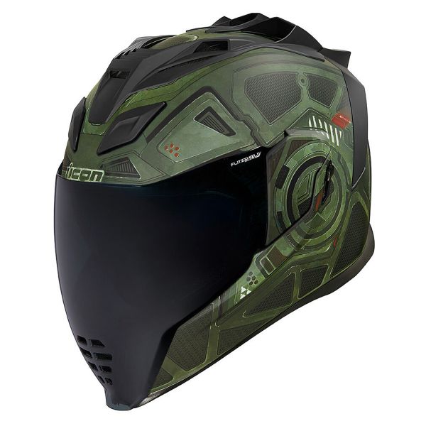 Casque Integral ICON Airflite Blockchain Green