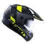 Casque Integral Kenny Extreme Graphic Black Neon Yellow