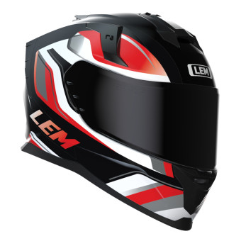 Casque Integral LEM VZN Red Black