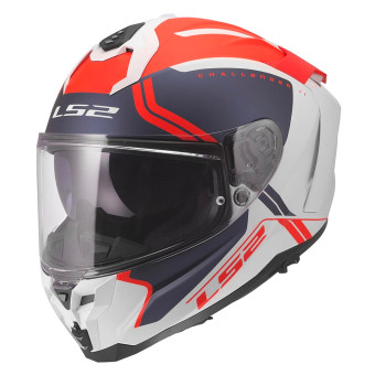 Casque Integral LS2 Challenger II Titan White Blue Red FF817 Casque Integral LS2 Challenger II Titan White Blue Red FF817