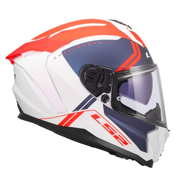LS2 Challenger II Titan White Blue Red FF817