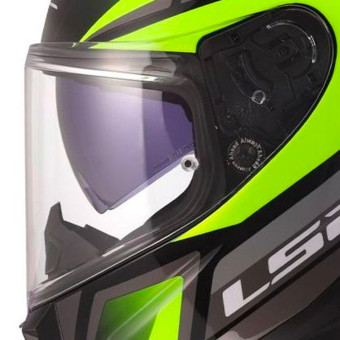 LS2 Challenger II Viper Grey H-V Yellow FF817