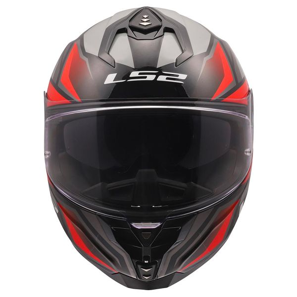 LS2 Challenger II Viper Grey Red FF817