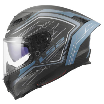 LS2 Dragon Subic White Blue Petrol FF807