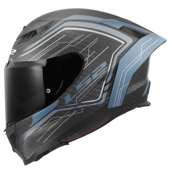 LS2 Dragon Subic White Blue Petrol FF807