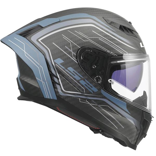 LS2 Dragon Subic White Blue Petrol FF807