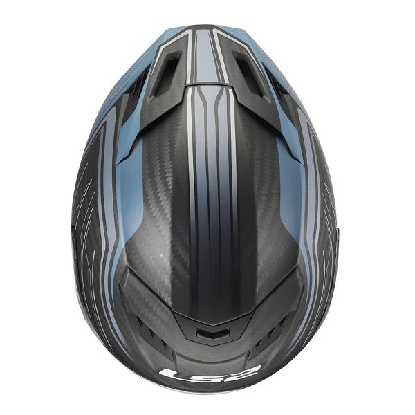 LS2 Dragon Subic White Blue Petrol FF807