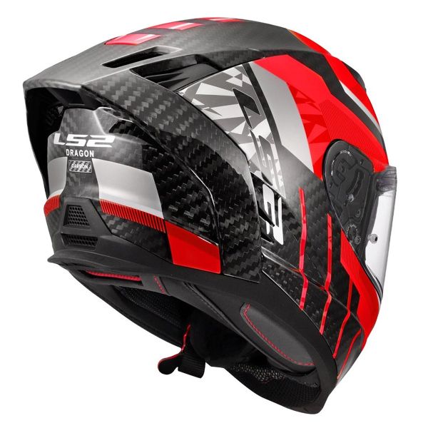 LS2 Dragon Trax Red FF807