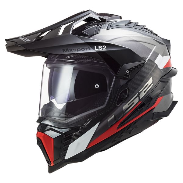 Casque Integral LS2 Explorer C Frontier Titanium Red MX701 Casque Integral LS2 Explorer C Frontier Titanium Red MX701