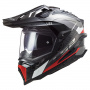 Casque Integral LS2 Explorer C Frontier Titanium Red MX701