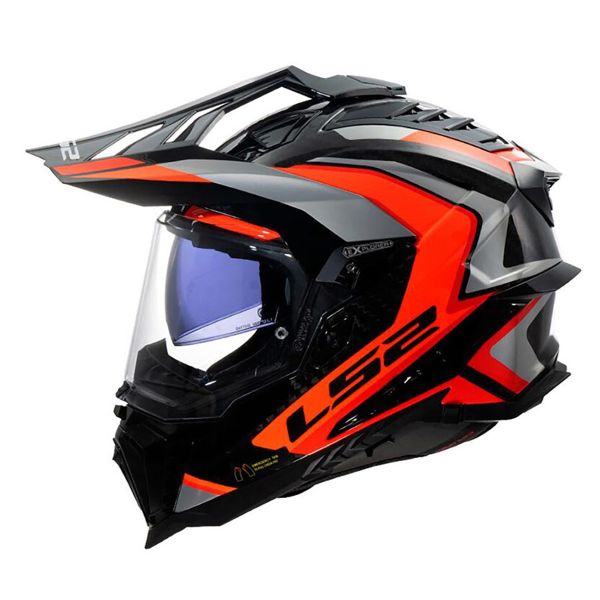 LS2 Explorer Carbon Frontier II Orange MX701