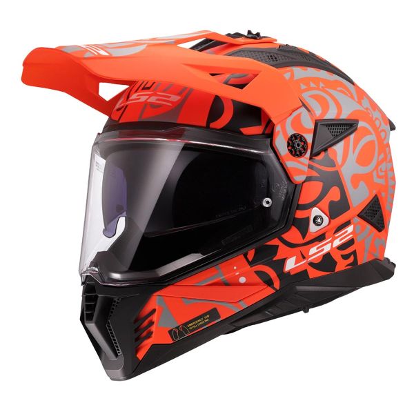 Casque Integral LS2 Pioneer II Rangi Orange MX702