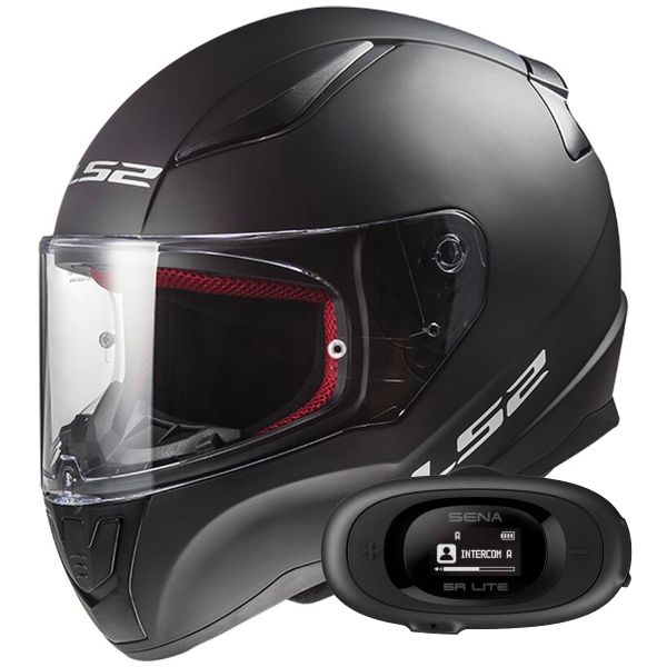 Casque Integral LS2 Rapid II Solid Matt Black FF353 + Kit bluetooth 5R Lite Solo Casque Integral LS2 Rapid II Solid Matt Black FF353 + Kit bluetooth 5R Lite Solo