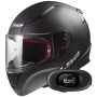 Casque Integral LS2 Rapid II Solid Matt Black FF353 + Kit bluetooth 5R Lite Solo
