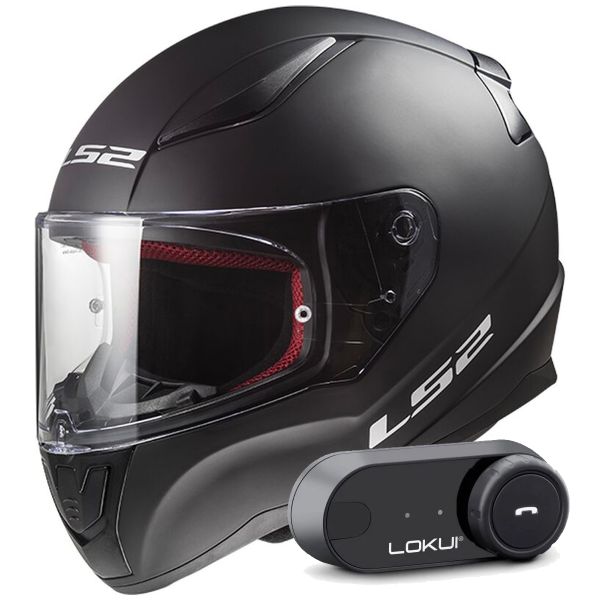 Casque Integral LS2 Rapid II Solid Matt Black FF353 + Kit Bluetooth Lokui K30 Casque Integral LS2 Rapid II Solid Matt Black FF353 + Kit Bluetooth Lokui K30