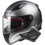 Casque Integral LS2 Rapid II Solid Matt Titanium FF353 + Kit Bluetooth BT Mini