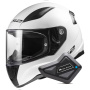 Casque Integral LS2 Rapid II Solid White FF353 + Kit Bluetooth BT Mini