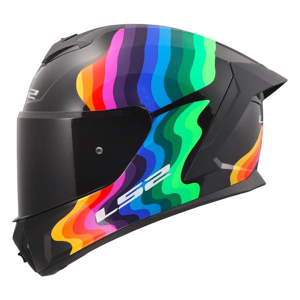 LS2 Rapid III Flow Black Multi FF820