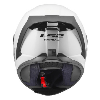 LS2 Rapid III Solid Gloss White FF820