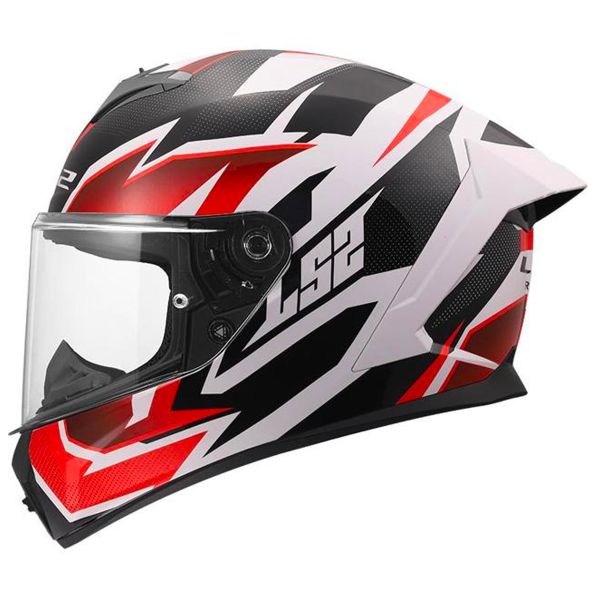 Casque Integral LS2 Rapid III Xtrem White Black Red FF820