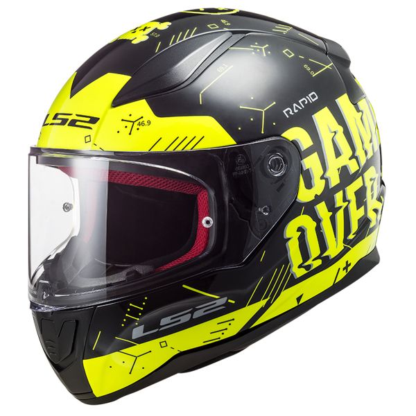 Casque Integral LS2 Rapid Player H-V Yellow Black FF353