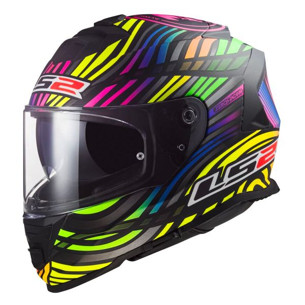 Casque Integral LS2 Storm II Power Matt Black Rainbow FF800