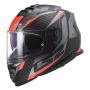 Casque Integral LS2 Storm II Racer Matt Titanium Orange FF800