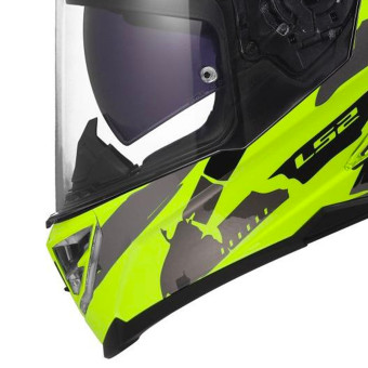 LS2 Storm III Kaos H-V Yellow FF818