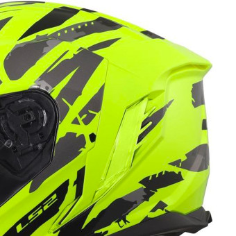 LS2 Storm III Kaos H-V Yellow FF818