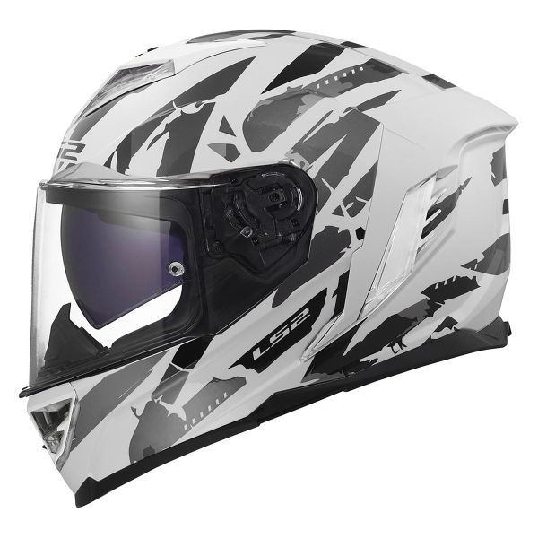 Casque Integral LS2 Storm III Kaos White Grey FF818