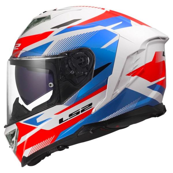Casque Integral LS2 Storm III Komai White Blue Red FF818