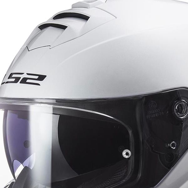 LS2 Storm III Solid White Gloss FF818