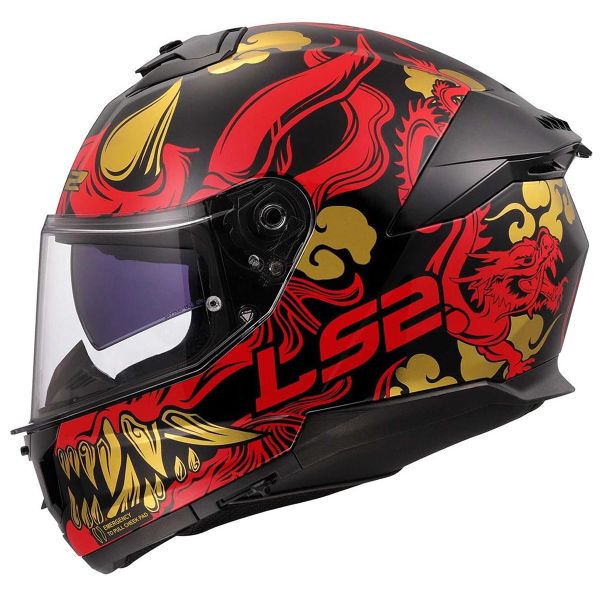 LS2 Stream II Drako Black Red FF808