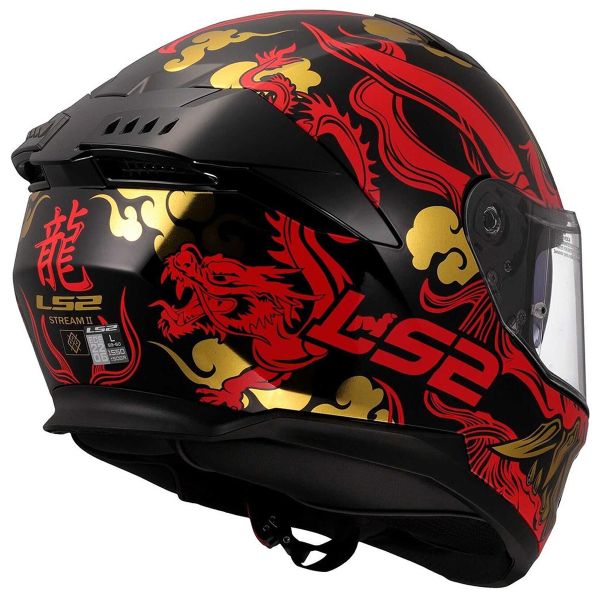 LS2 Stream II Drako Black Red FF808