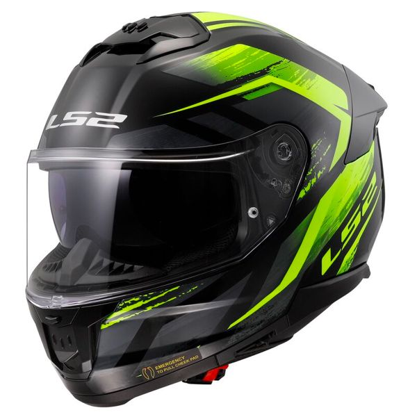 Casque Stream Casque LS2 FF808 Stream II Road M. Noir Bleu - Casque Intégral Casque Homologué
