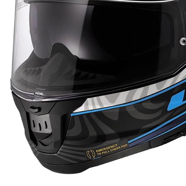 LS2 Stream II Galdam Black Blue FF808