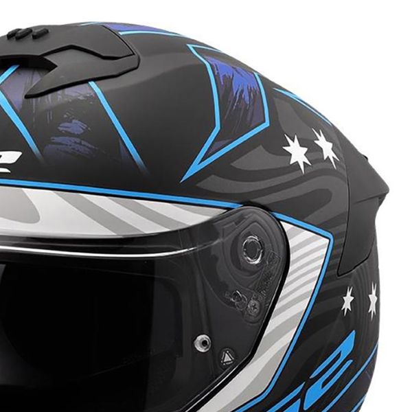 LS2 Stream II Galdam Black Blue FF808