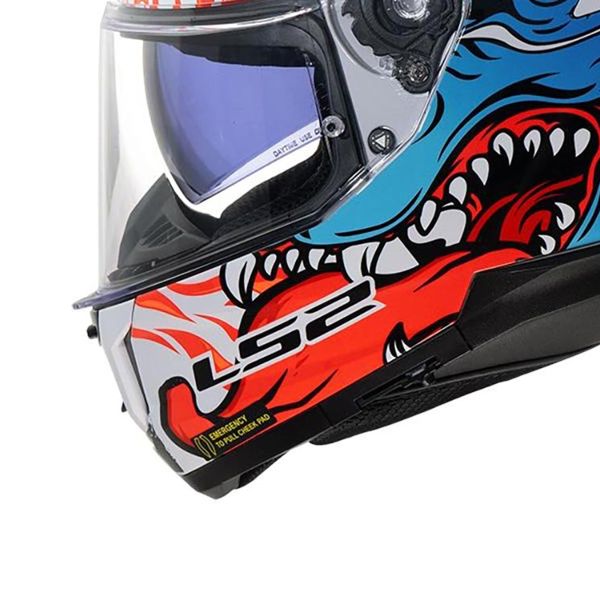 LS2 Stream II Inferno White Blue FF808