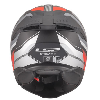 LS2 Stream II Vintage Black Grey Red FF808