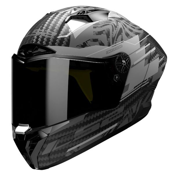 Casque Integral LS2 Thunder C GP Polar Matt Black FF805 Casque Integral LS2 Thunder C GP Polar Matt Black FF805