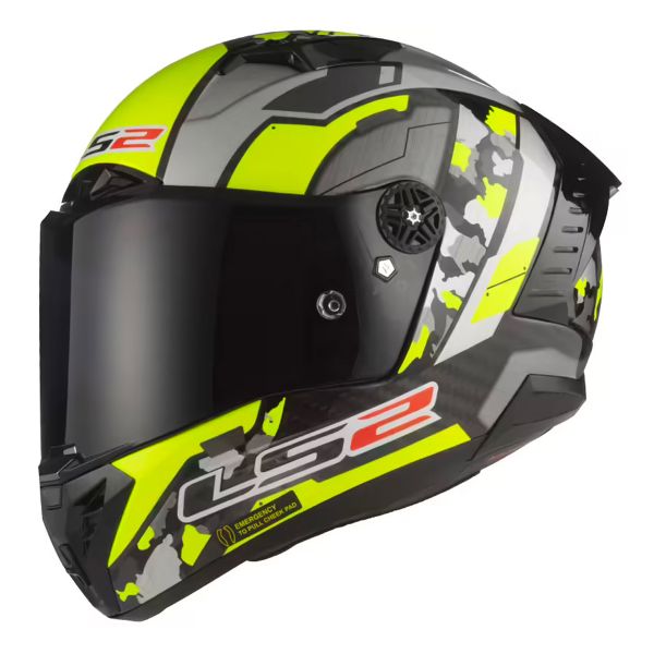 Casque Integral LS2 Thunder C Space Matt H-v Yellow Grey FF805