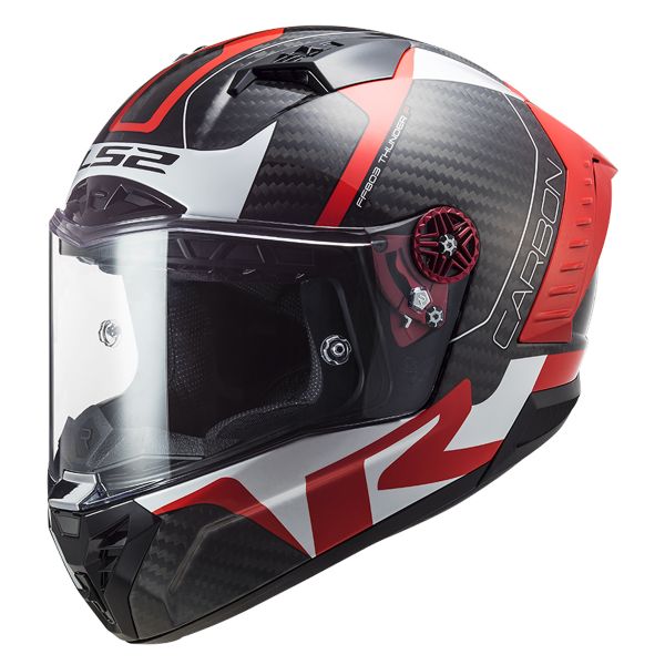 Casque Integral LS2 Thunder Carbon Racing 1 Red White FF805 Casque Integral LS2 Thunder Carbon Racing 1 Red White FF805