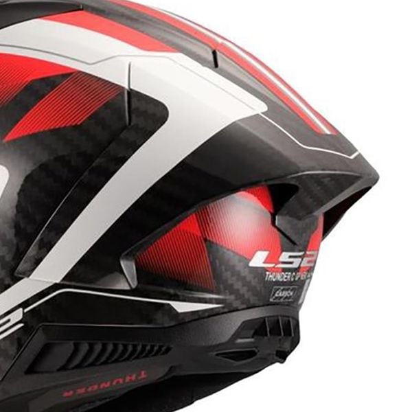 LS2 Thunder GP Aero Raute White Red FF805
