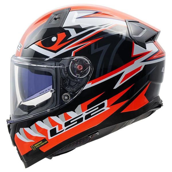 Casque Integral LS2 Vector II Buntri Black Red FF811