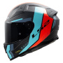 Casque Integral LS2 Vector II C Grid Red Cyan FF811