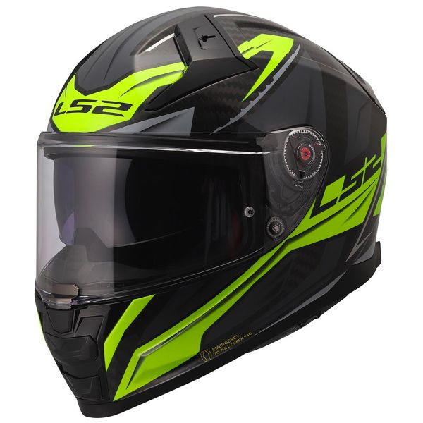 Casque Integral LS2 Vector II Carbon Savage H-V Yellow FF811