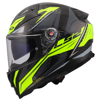 LS2 Vector II Carbon Savage H-V Yellow FF811