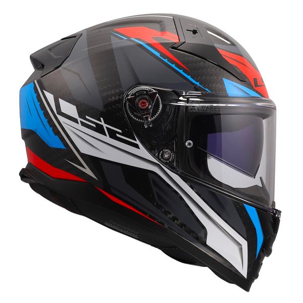 LS2 Vector II Carbon Savage White Blue Red FF811